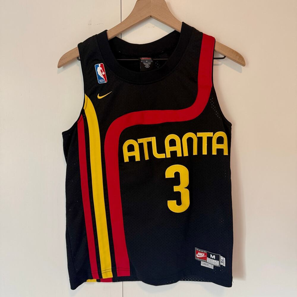 Vintage Nike Atlanta Hawks Shareef Abdur-Rahim #3 Jersey Youth M 10-12 NBA Y2K